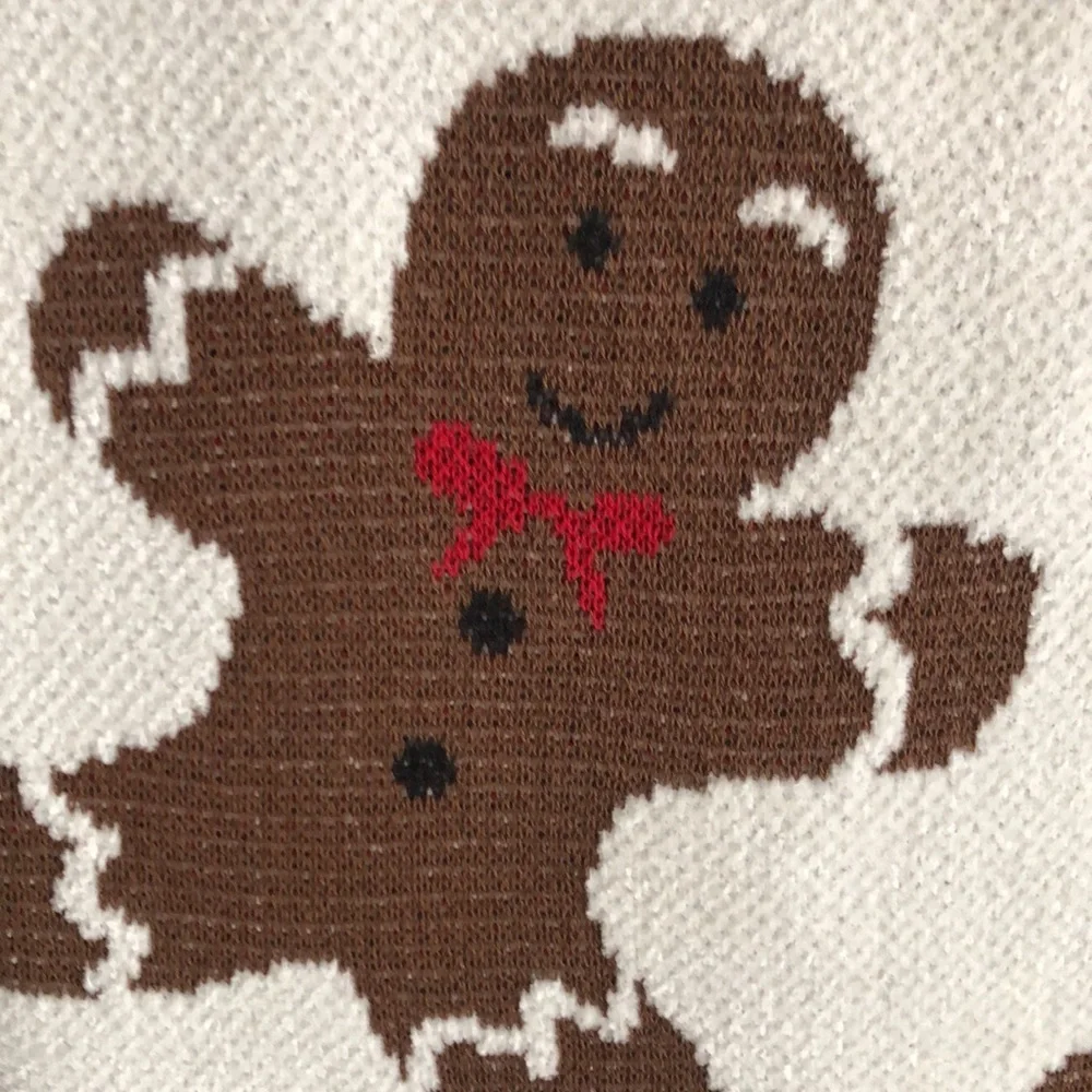 Jingles & Joy GINGERBREAD & CANDY CANES Throw Blanket Christmas Holiday